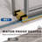 Uks04 66 In. To 72 In. X 76 In. H Frameless Sliding Shower Door In Satin Brass With 3/8 In. (10mm) Clear Glass-120409414-123516754