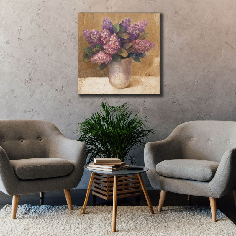 Art mural sur toile mauve, 2 pi par Albena Hristova, 37 po x 37 po
