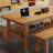 Brown Rectangular Solid Wood desk-108780568