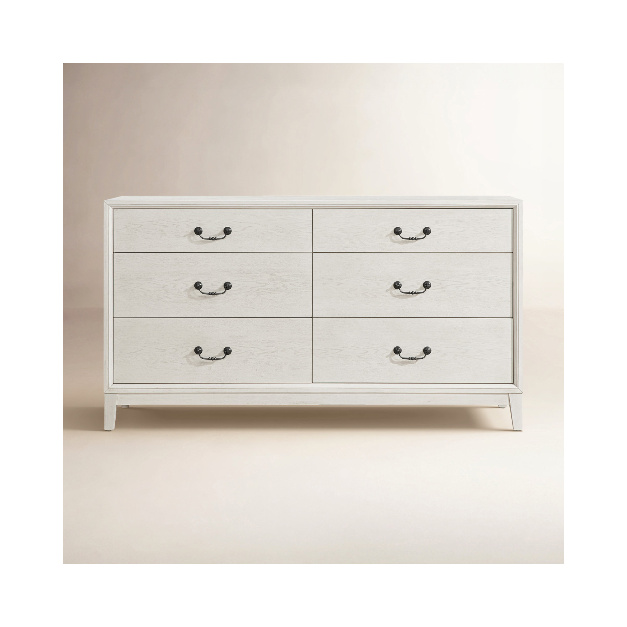 Bartlett 6 Drawer Dresser, White