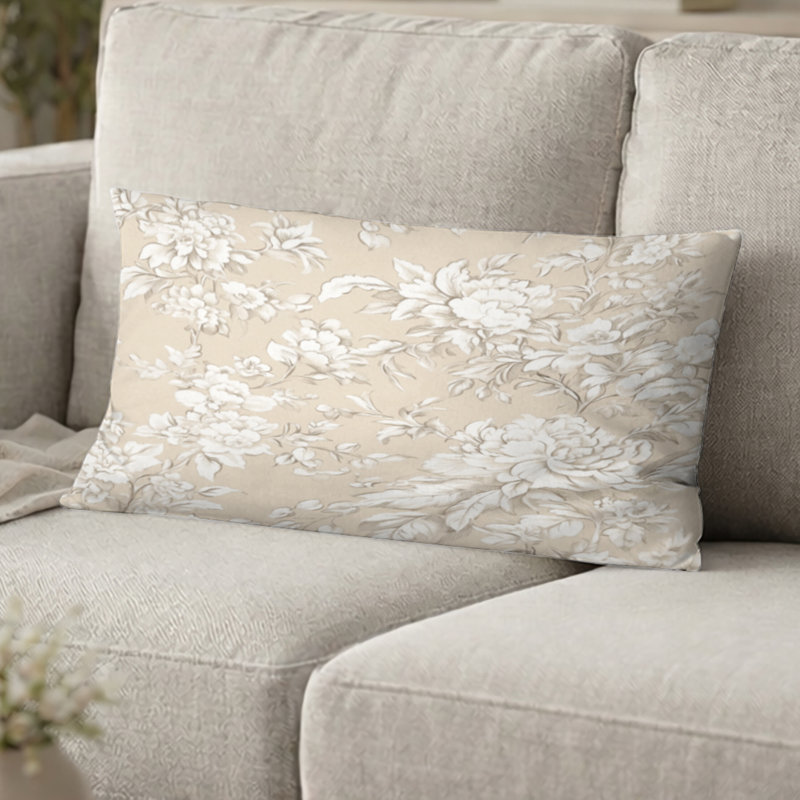 Coussin décoratif français French Country, H 12 po x l 20 po