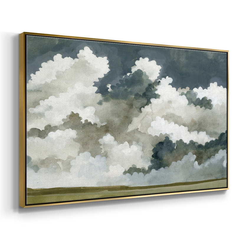 «Vast Neutral Sky III», reproduction d'art sur toile, H 27 po x l 41 po x P 2 po, Or