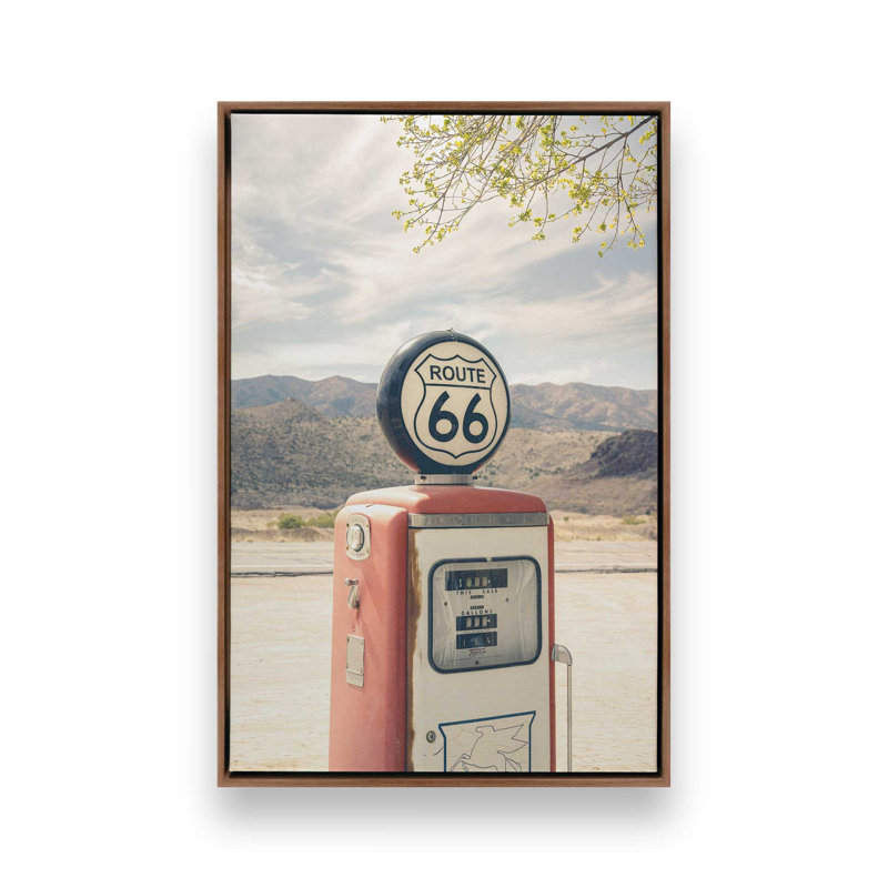 "Carburant", reproduction d'art sur toile, 24 po x 36 po, Cadre flottant en noyer