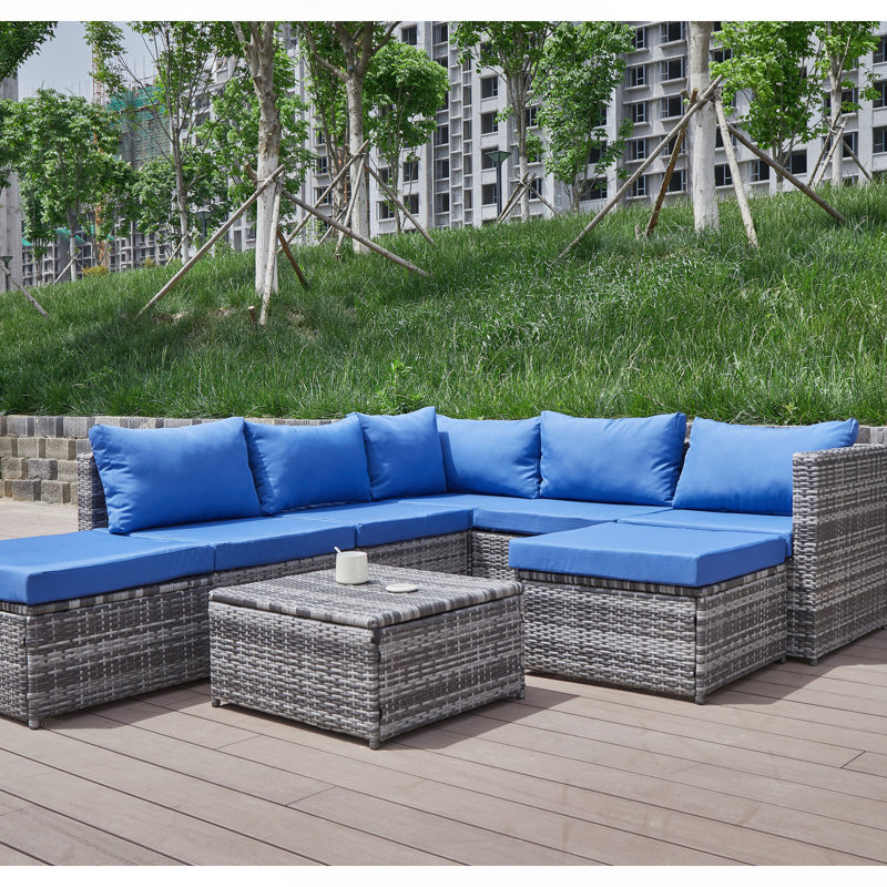 Patio Sofa With Cushions