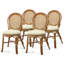 4 - Person Glass Top Four Leg Dining Set-87917504