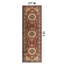 Tapis oriental bourgogne / moutarde / noir Shiflett-97673315