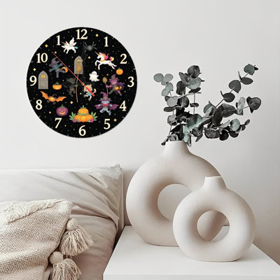 Horloge d'Halloween personnages fantaisistes