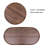 Small Coffee Tables 2-tier Modern Sofa Side Table with Wood Storage Shelf Living Room End Tables Nightstands (Walnut Brown)