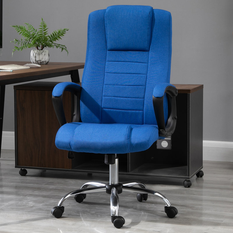 Linen Executive Chair, Blue