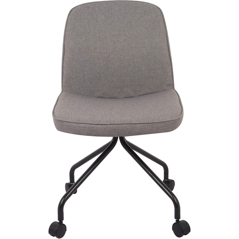 Modern Rolling Office Chair - Charcoal Gray