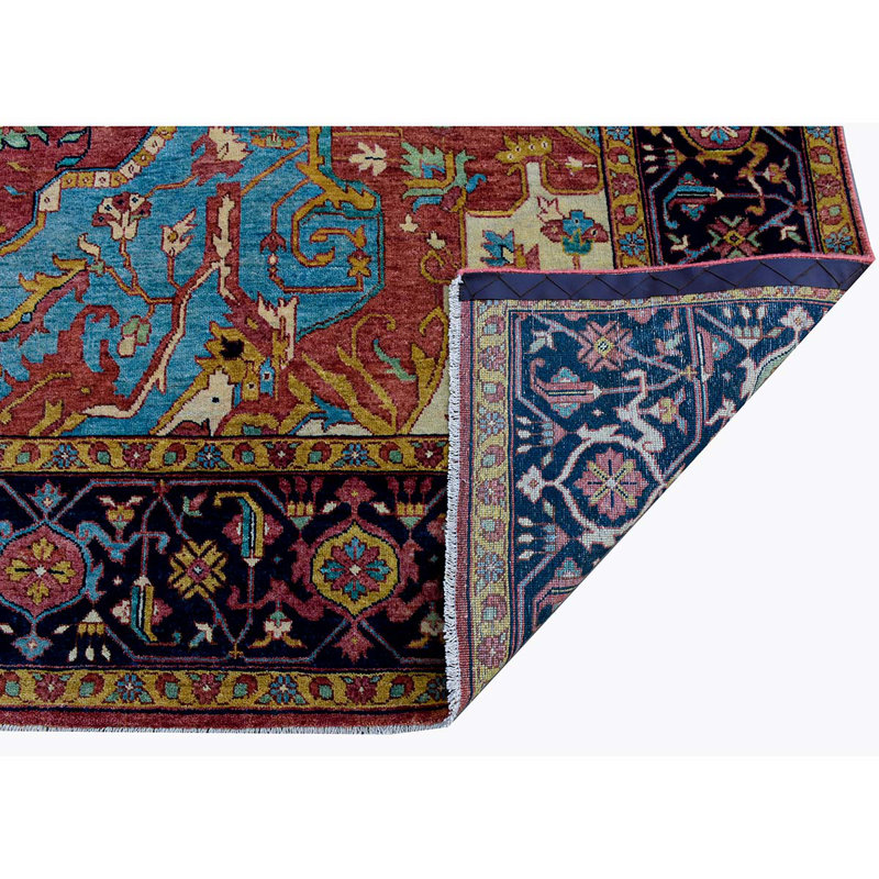 Elegant Wool Oriental Area Rug, Rectangle 10' x 14'