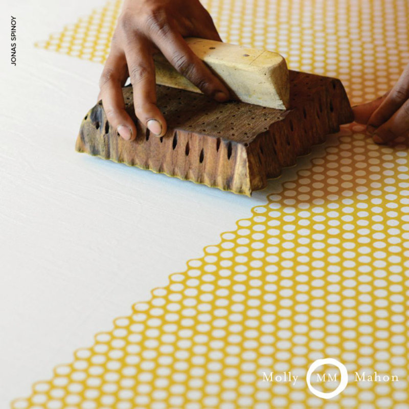Schumacher x Molly Mahon Tuk Tuk Fabric, Yellow
