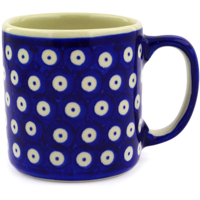 Peacock Stoneware Coffee Mug