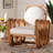 Carrin Bohemian Light Honey Rattan Arm Chair