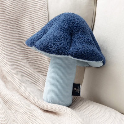 Coussin décoratif en forme de champignon, coussin décoratif en molleton
