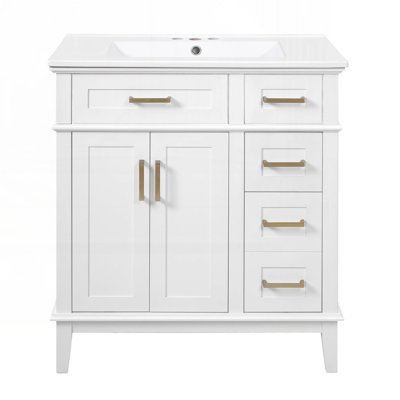 Meuble-lavabo 30 po avec lavabo en céramique