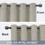 Aspire Homeware Linen 100% Blackout Curtain Pair for Maximum Privacy and Light Control-523209158-523209167