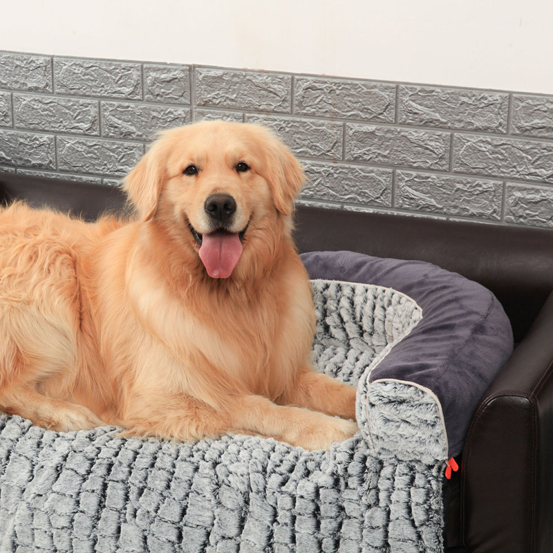 Lit orthopédique pour animaux en polyester, H 9 po x l 37,4 po x P 47 po