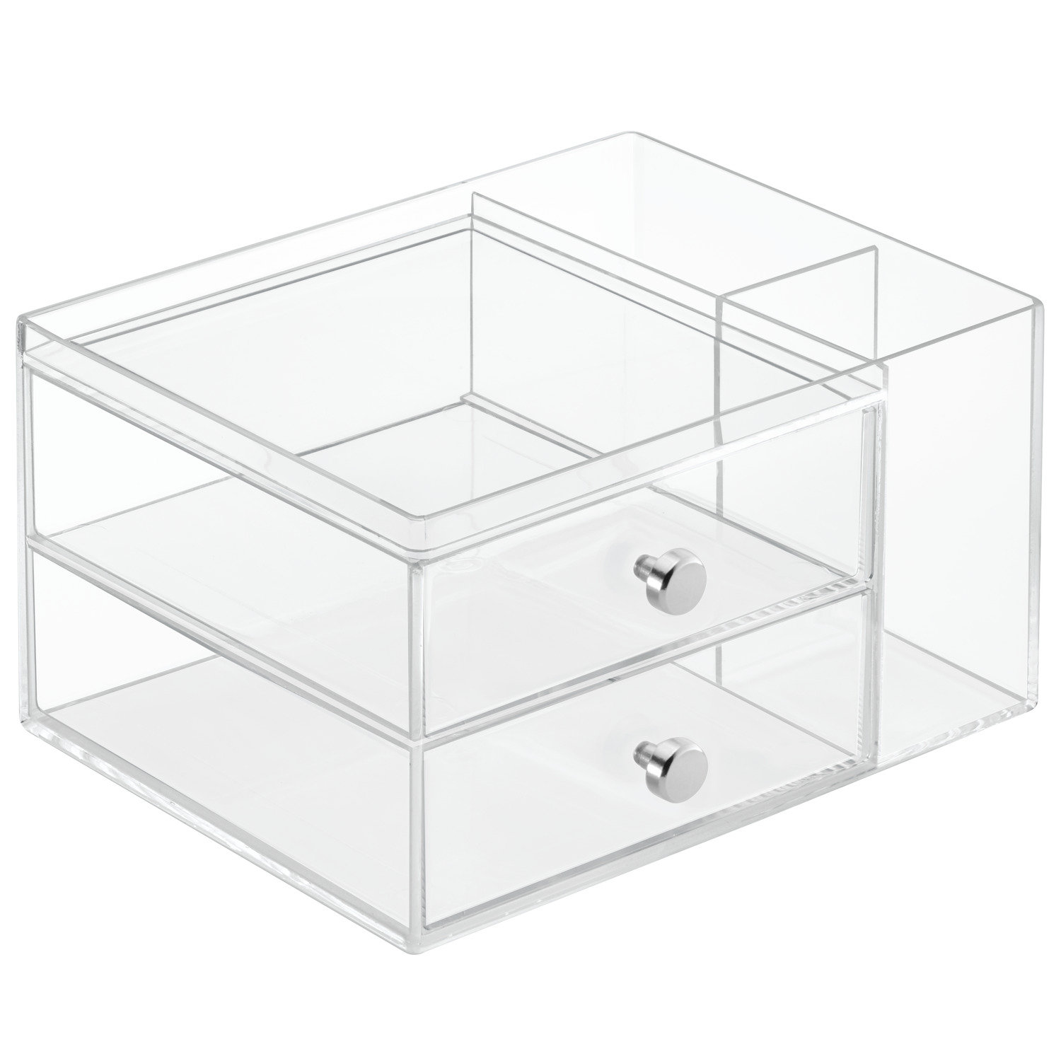 iDesign Drawers Plastic 2 Compartment Makeup Organizer & Reviews | Wayfair