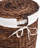 BirdRock Home Handwoven Seagrass Laundry Hamper with Lid, Liner & Handles - Espresso