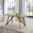 Avery Dining Set, Tripod-Cross Dining Table With Stylish Chairs, Light Oak-1412695396