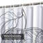 Rideau de douche décoratif monochrome avec 12 crochets-1409377282