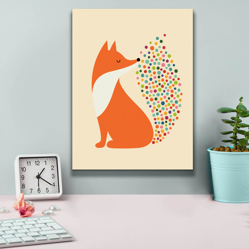 «Little Fire» par Andy Westface, H 16 po x l 12 po x P 0,75 po