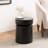 Black Alixia Metal Round Drum End Table-220773445-220773466
