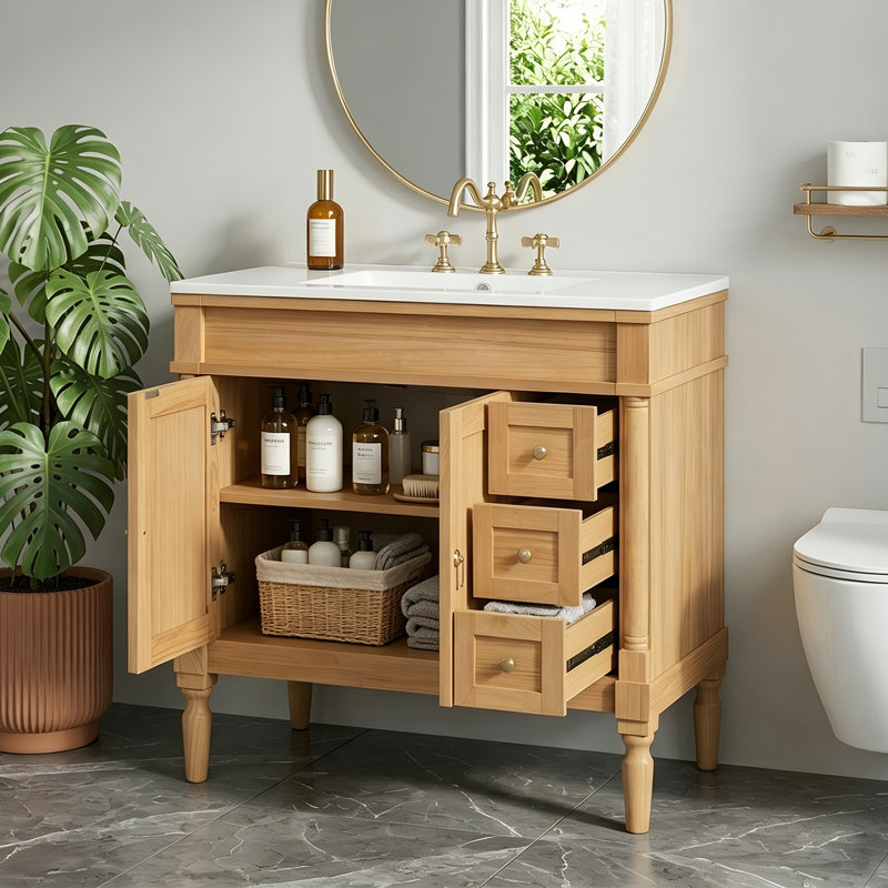 Meuble-lavabo 36 po avec lavabo en céramique