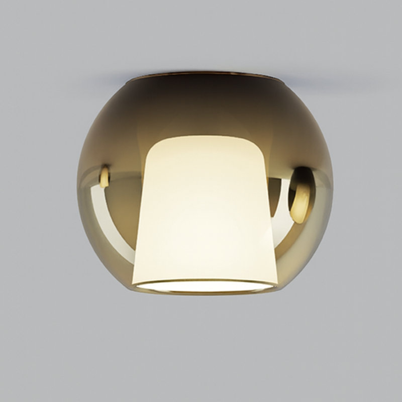 Glo, 12.6" H x 15" W x 15" D, Matt Bronze, Mirroring 4ever