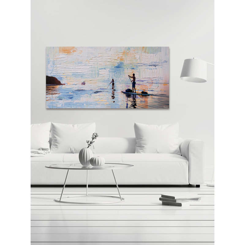 Parvez Taj - Wrapped Canvas Painting, 30cm H x 61cm W