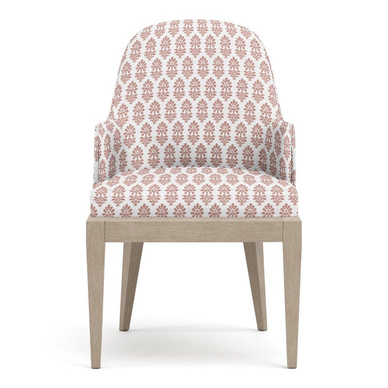 Maidstone Upholstered Arm Chair, Sandbank, Perigold Francine Dusty Rose