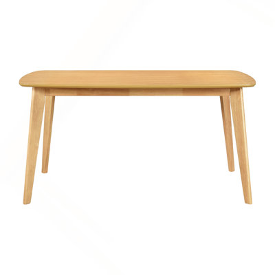 Natural Oak Finish Dining Table Casual Look Wooden Dining Kitchen