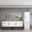 Meuble-lavabo mural 84 po avec support double en acrylique renforcé Victoria-98932730