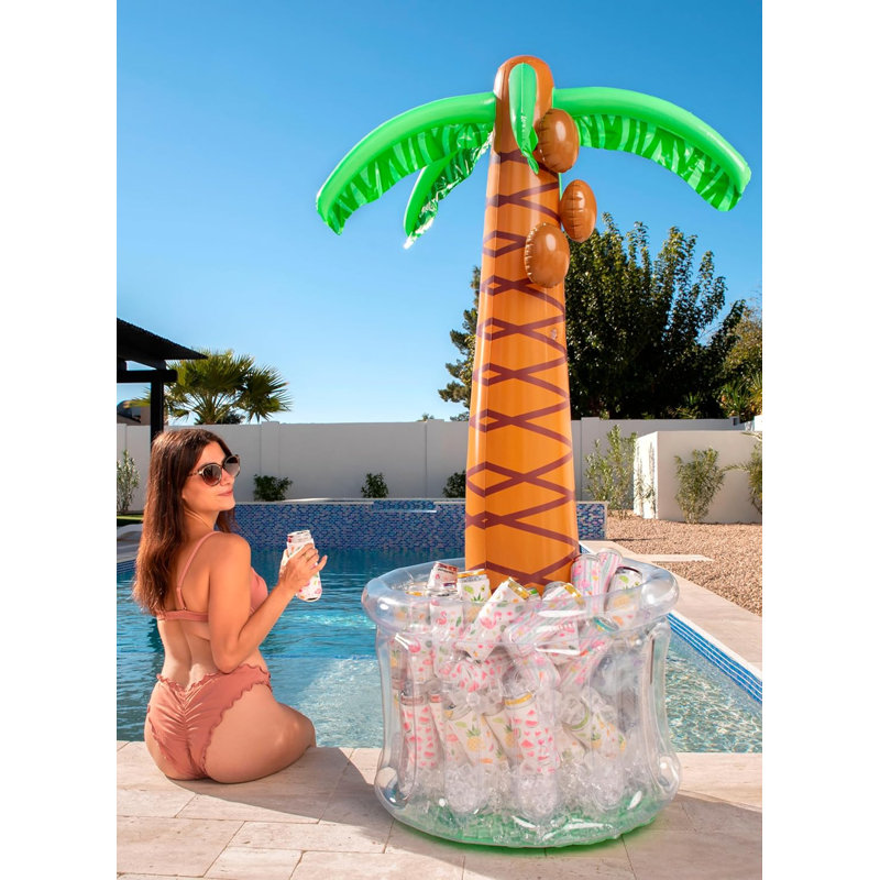 37 Quarts Inflatable Palm Tree Cooler