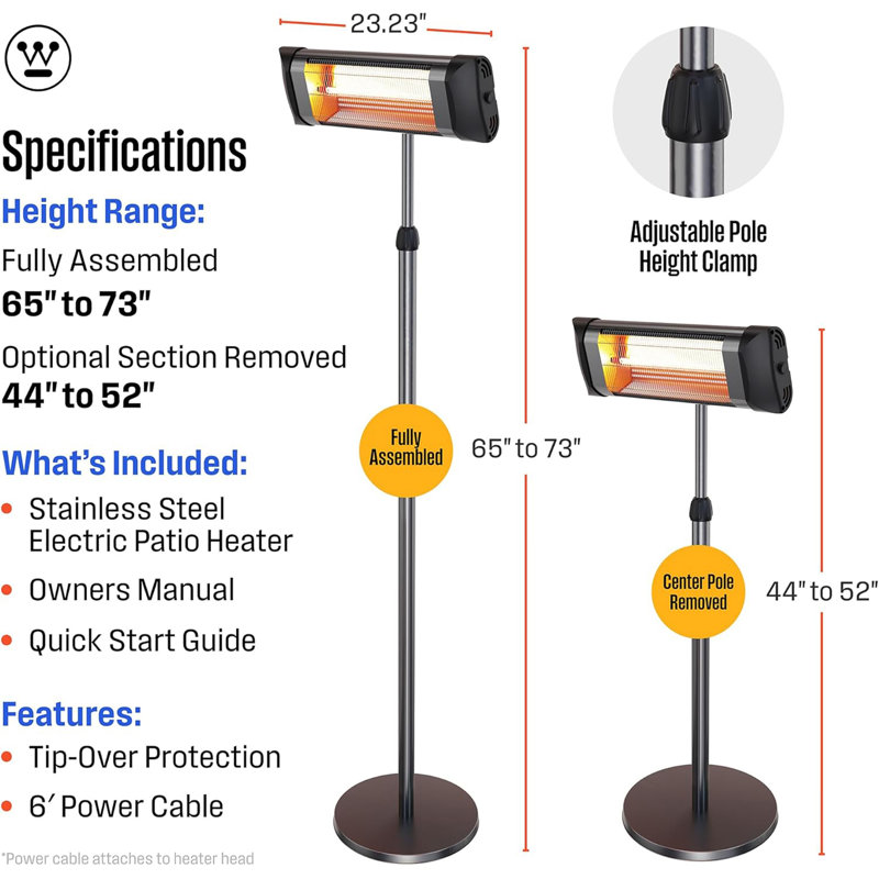 Electric Standing Patio Heater
