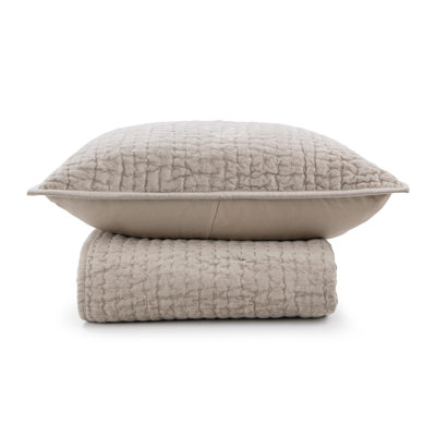 Bari 2-Piece Velvet Rayon Quilt Set