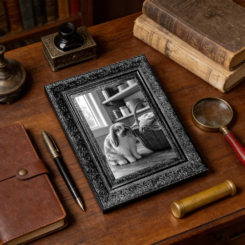 Cadre photo 5 "x 7" noir 1pc