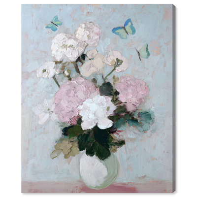 Hydrangea Blossoms III Canvas Print Floral Wall Decor by Art Remedy, Gallery Wrapped, 24 x 30