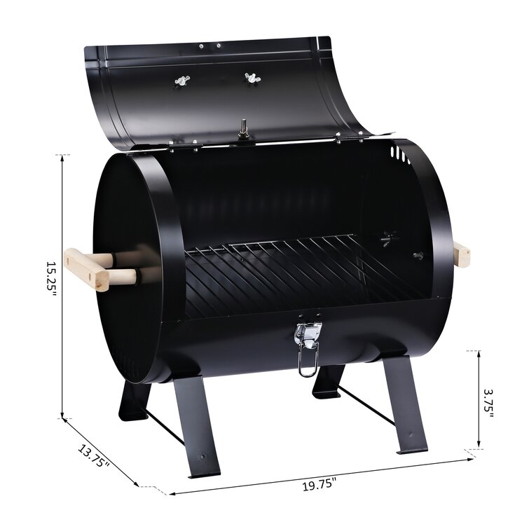 Ktaxon BBQ Grill Outdoor Charcoal Grill Offset Smoker for Patio Backyard