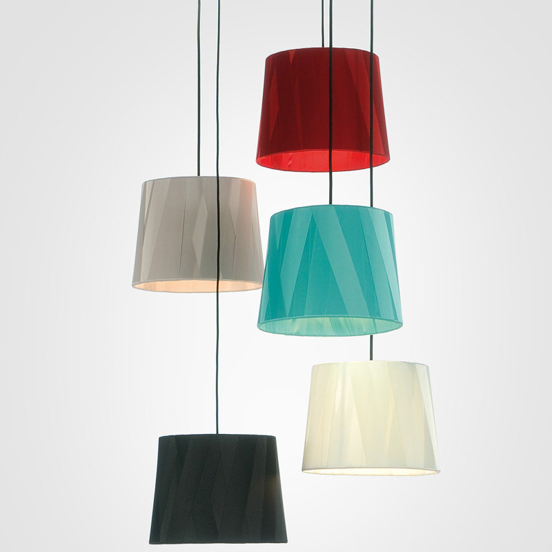 Dress 6 - Light Shaded Drum Chandelier, White