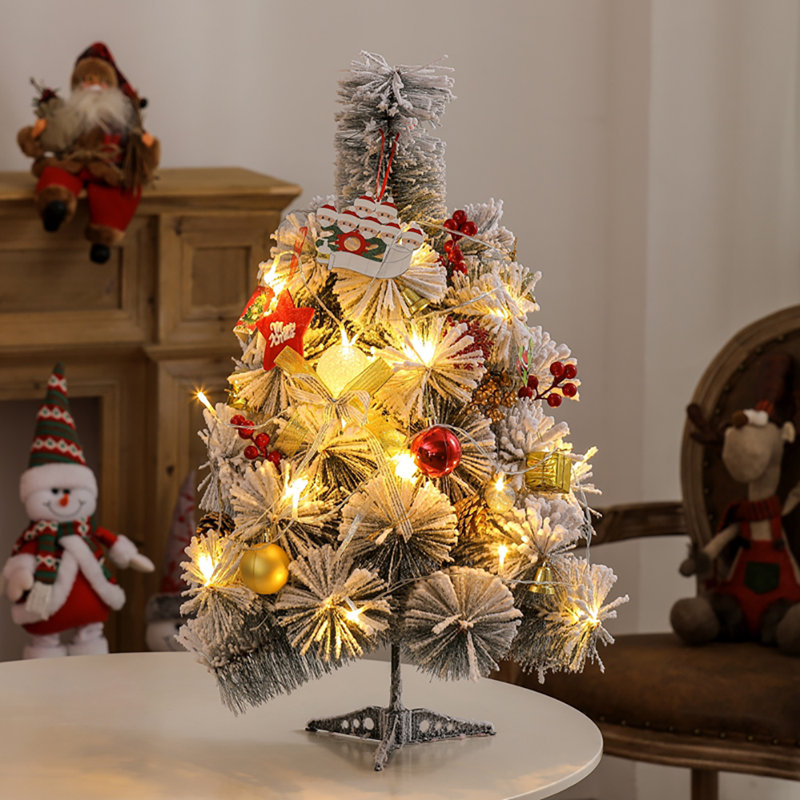 1.97' H Lighted Artificial Pine Christmas Tree
