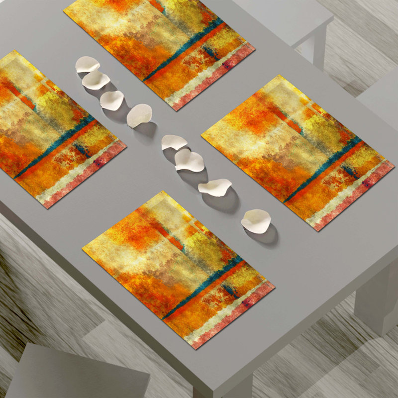 Napperon abstrait en polyester
