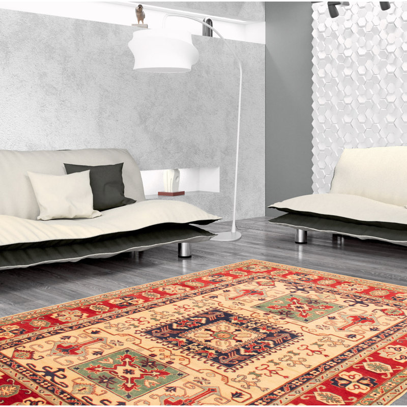Tapis ivoire Finest Ghazni 6 pi 5 po x 9 pi 2 po