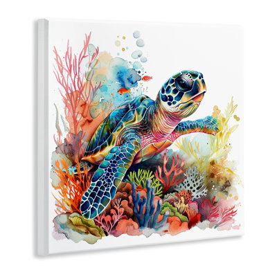  «Tortue nageuse», art mural par LSR Design Studio