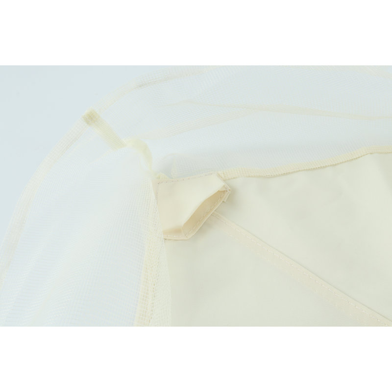 Auvent de remplacement pour abri de jardin 10 pi x 10 pi en beige. Haut tissu. Protégé, eau, décoloration. Possède des trous de drainage et un filet - qualité bloquant, résistant. Inclus et