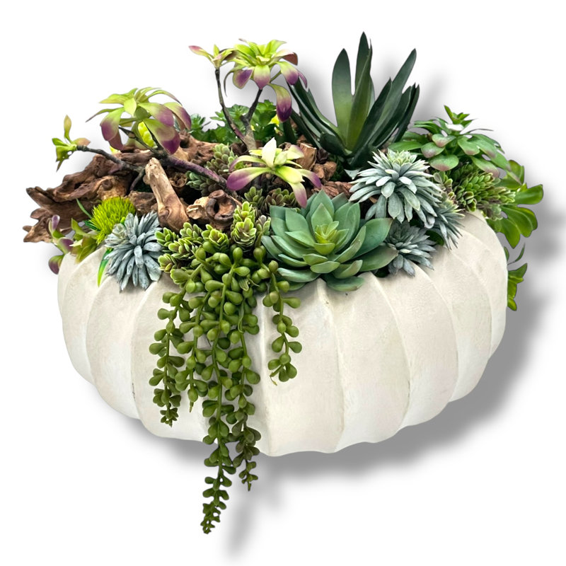 Vase en bois texturé blanc cassé