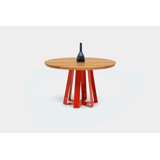 ARS Round Walnut Pedestal Dining Table