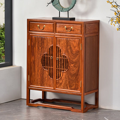 Solid wood furniture storage shoe cabinet