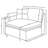 4-piece Modular Sectional Sofa